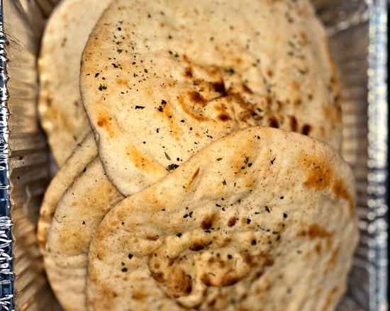 GRILLED PITA BREAD.